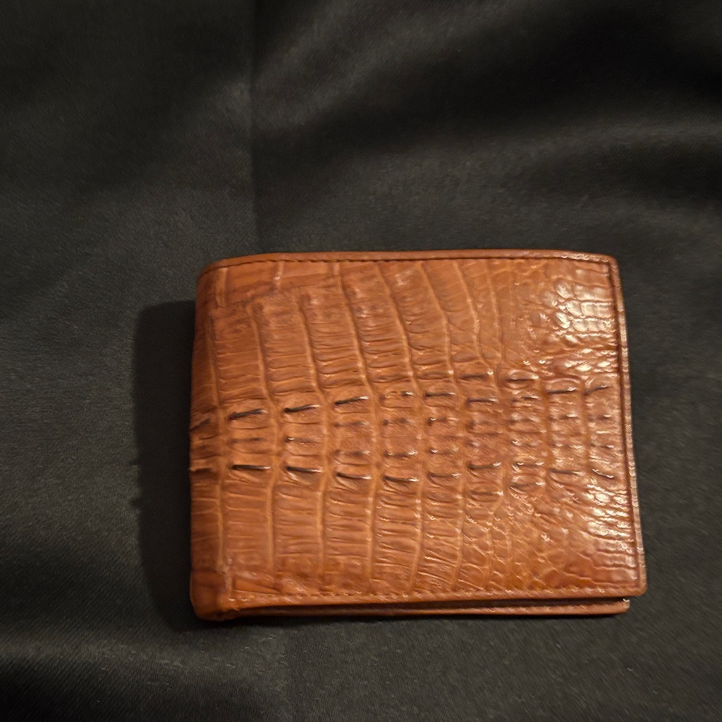 Brown Crocodile Leather Wallet Brown Crocodile Leather Wallet